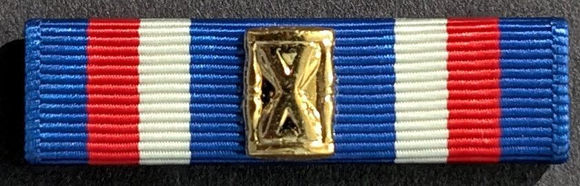 Membership Ribbon with Gold Hourglass